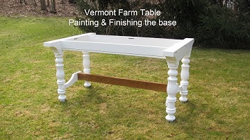 How to build a Dining table, By Jon Peters. Part 2 painting & finishing