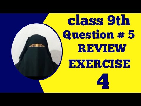 Class 9 review exercise 4 question 5 | Class 9 chapter 4 review ...