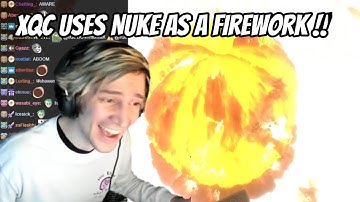 xQc nukes an entire town in Fireworks Mania
