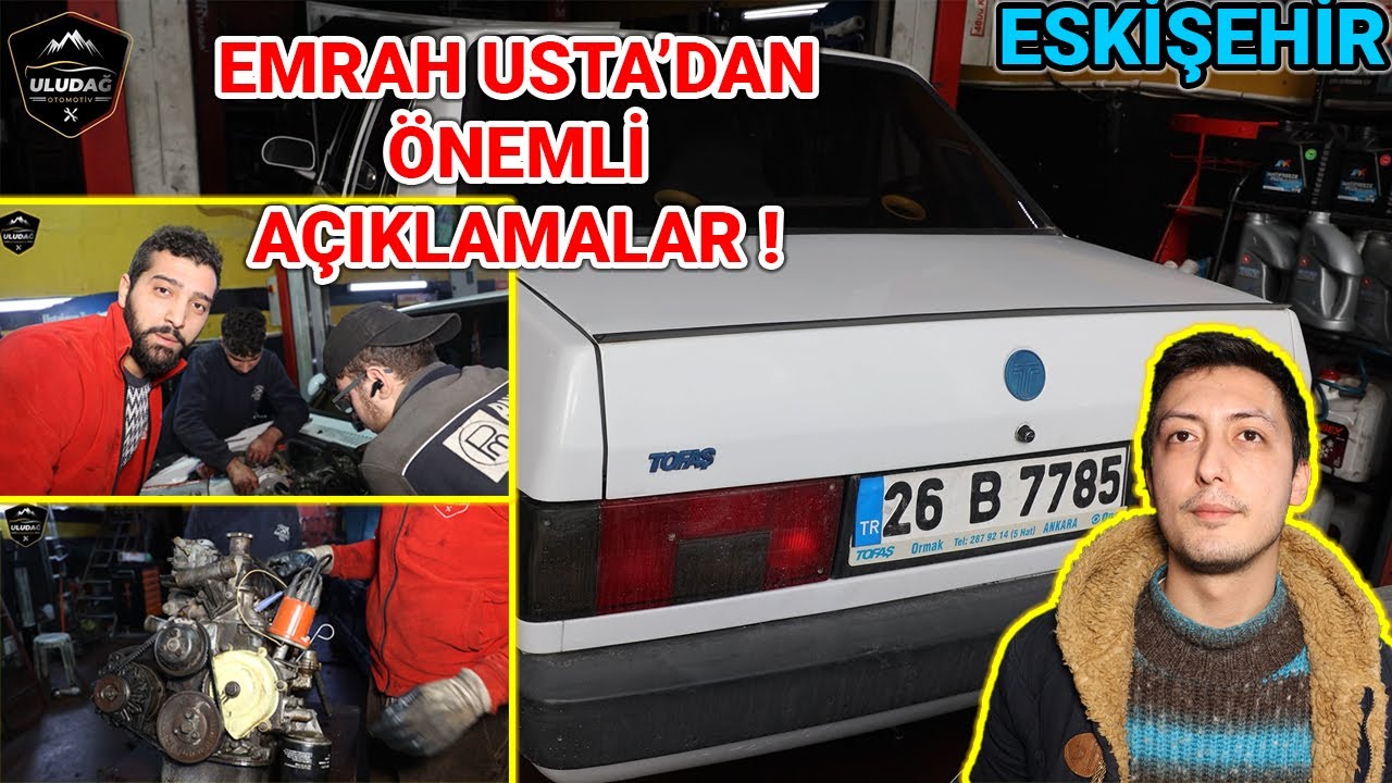 AŞIRI YAĞ YAKAN ARABAYA MOTOR REKTEFİYE YAPTIK ! (Tofaş Şahin 1.6 Şanzıman Yenileme)
