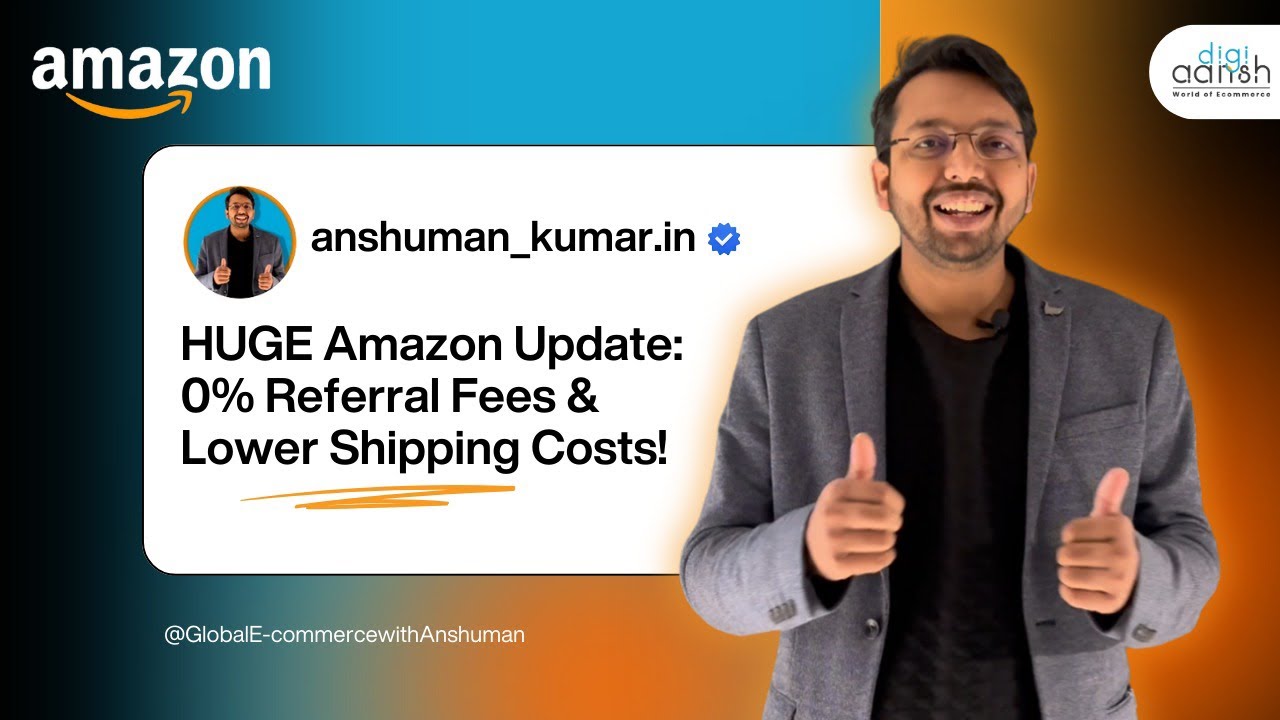 Amazon India 0% Referral Fee & Lower Shipping Cost Explained | Save More in 2025 