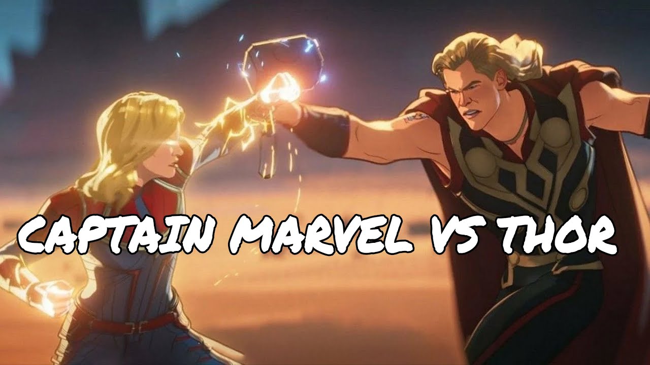 Captain Marvel vs Thor - YouTube