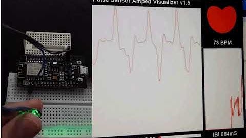 (Demo) Monitor Heart Rate using Pulse Sensor and ESP8266 NodeMCU