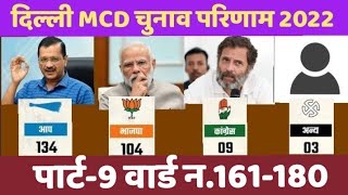 Delhi MCD Chunao Parinaam 2022 Part - 9 Ward no. 161-180 #election