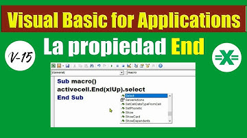 VBA Excel (Propiedad End  (fin)  - Visual Basic For Applications)