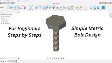 Fusion 360 Tutorial: Create a Detailed Bolt with Threads!