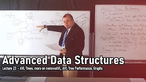 Lecture 23: AVL Trees, more on removeAVL, AVL Tree Performance, Graphs [Advanced Data Structures]