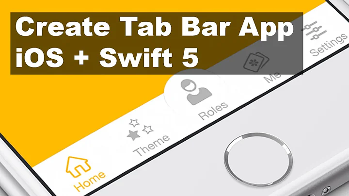 How to Create Tab Bar App in Xcode 11 (Swift 5)