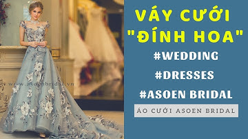 Váy cưới màu xám ghi hoa nổi đẹp nhất | Áo cưới đẹp Sài Gòn Asoen Bridal