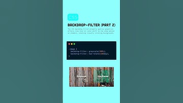 Demo of backdrop-filter property of #css (Part 2)