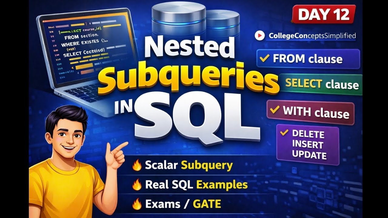 Nested Subqueries in SQL – WITH Clause Made Easy - YouTube