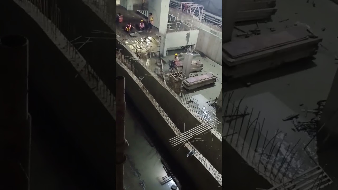 Mumbai metro work in progress😲 | waterproofing 