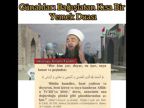 Günahları Bağışlatan Kısa Bir Yemek Duası