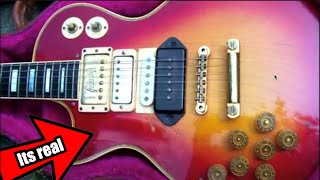 This CRAZY Guitar Finally Showed Up... | 4 Pickup 70s Les Paul Custom Meme Guitar