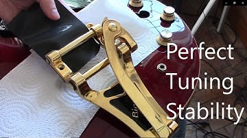 Perfect Bigsby Tuning Stability with Micromesh on an Epiphone Riviera P93 P90 335 style guitar