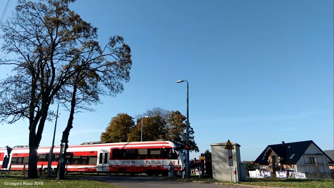 TIMELAPSE Przejazd kolejowy w Szreniawie 14-10-2019