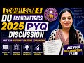 ECO(H) Sem 4 DU ECONOMETRICS 2025 PYQ Discussion | Introductory Econometrics sem 4 DU PYQs