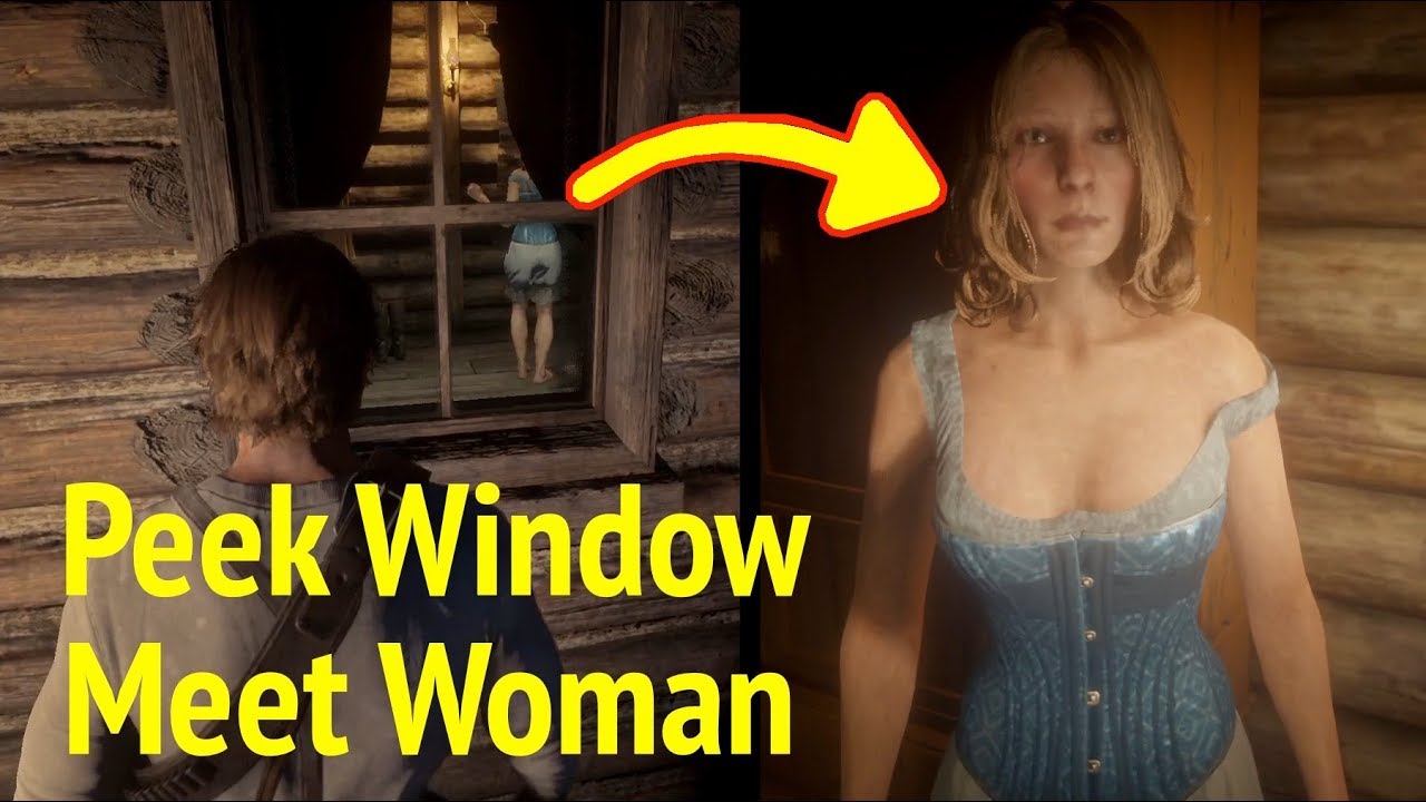 Peek Into Window and Meet Strawberry Lady in Red Dead Redemption 2 (RDR2) pic