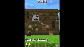 MINECRAFT: hidden staircase tutorial #mincraft #shorts