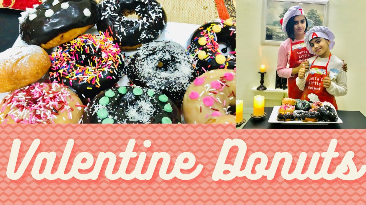 Super Valentine Colorful Donuts|How to make Dough|No Artificial Flavor or Color|Fun kids Decorating
