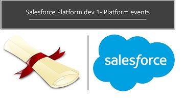 Salesforce Platform dev 1  Platform events
