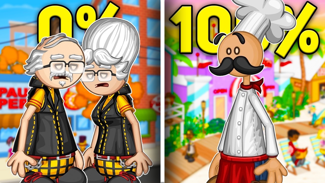 I Played 100% of Deluxe Papa Louie Games!