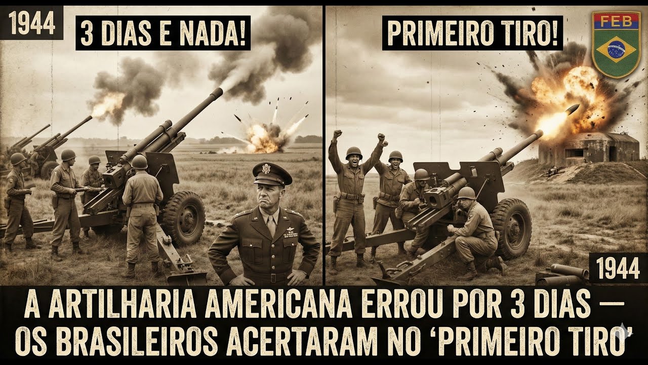 A Artilharia Americana Errou por 3 Dias — Os Brasileiros Acertaram no 'Primeiro Tiro'.