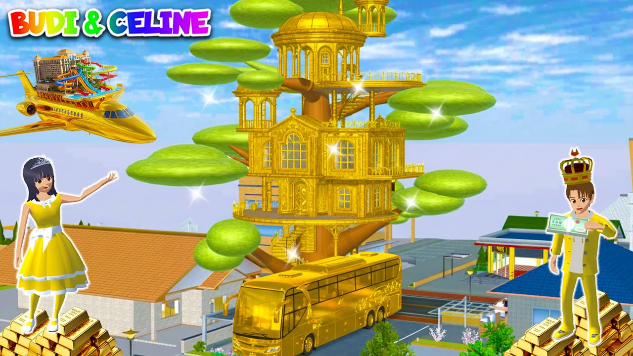 Yuta Mio Bocil Kaya Punya Rumah Pohon Mewah Bertingkat, Bis Sekolah Dan Pesawat Pribadi Serba Emas🥳