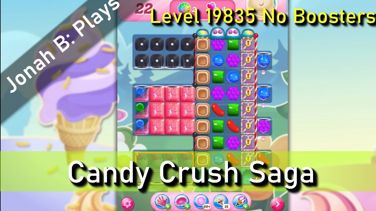 Candy Crush Saga Level 19835 No Boosters - YouTube
