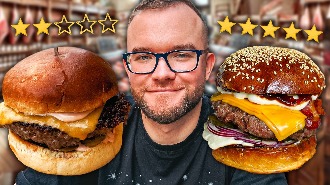 Warszawa: BURGER Z... MIĘSNEGO? Sprawdzam burgery z mięsnych delikatesów (2024) | GASTRO VLOG 694