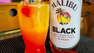 THE HAWAIIAN SUNRISE 🌺 with Malibu Black!