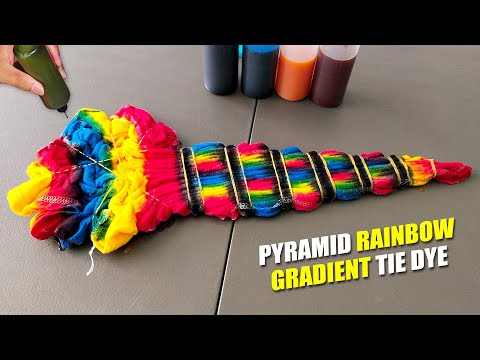 Pyramid Rainbow Gradient Tie Dye Tutorial By Tali At Kulay