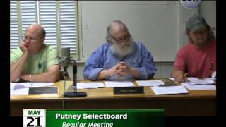 Putney Selectboard Meeting 5/21/14