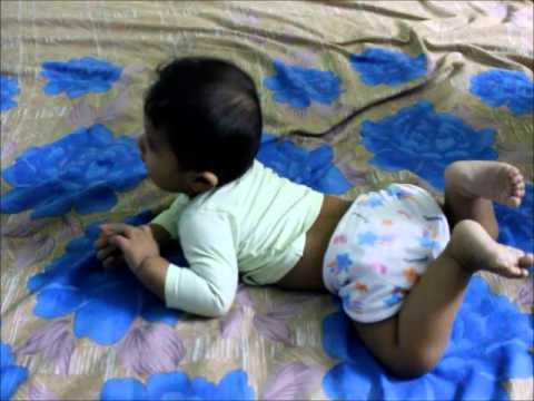 screaming meme Baby super excited while being rolled on bed!!!