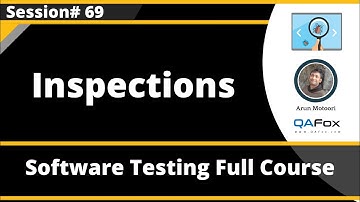 Inspections - Static Test Technique (Software Testing - Session 69)