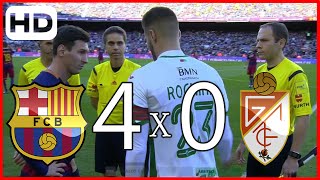 Fc barcelona vs granada 4x0 all goals ...
