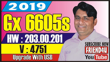 Gx6605s HW 203 00 201 NEW SOFTWARE 2019 UPGRADE WITH USB