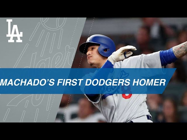 Manny Machado hits 1st HR with Dodgers - YouTube