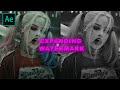 HOW TO : EXPANDING WATERMARK | After Effects Tutorial