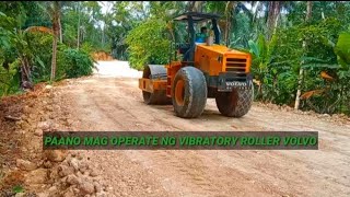 HOW TO OPERATE VOLVO VIBRATORY ROLLER/PAANO MAG OPERATE NG VOLVO (PISON)