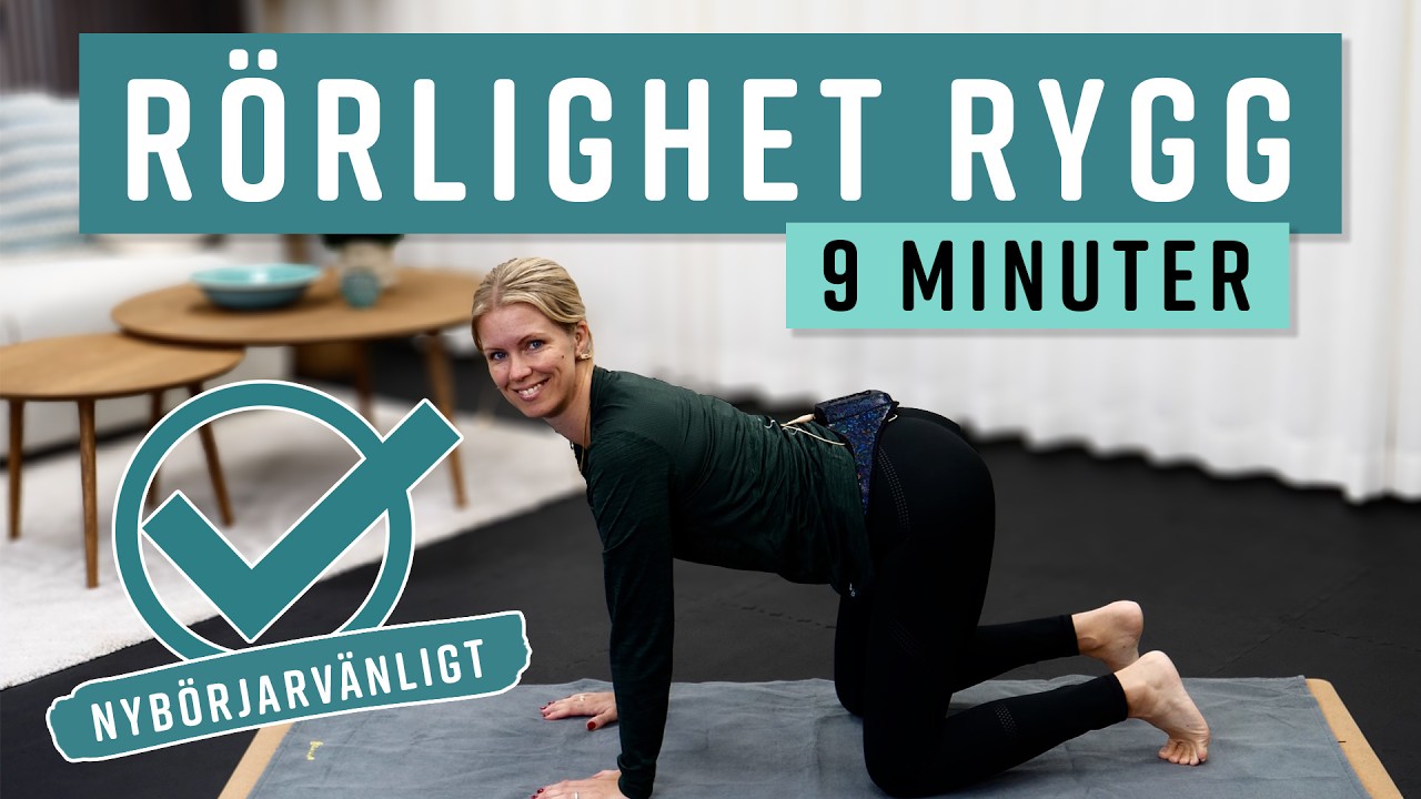 Snabb rörlighetsträning för dig med stel och ömmande ländrygg - mjuka upp och bli av med smärtan