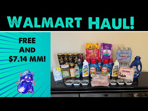 Walmart haul! All free and $7.14 MM! Printable list included! Holy Ibotta bonuses!