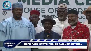 HOUSE PASSES CONSTITUTION AMENDMENT BILL ON STATE POLICE