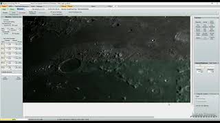 Registax processing of lunar surface image