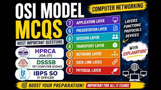 OSI Model Top MCQs for HPRCA JOA (IT), DSSSB TGT CS &amp; IBPS SO IT Officer