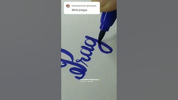 Pragya name in calligraphy #name #art #namestatus #calligraphy #Pragya #shorts #ytshorts #viral