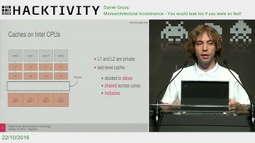 Daniel Gruss – Microarchitectural Incontinence - You would leak too if you were so fast!