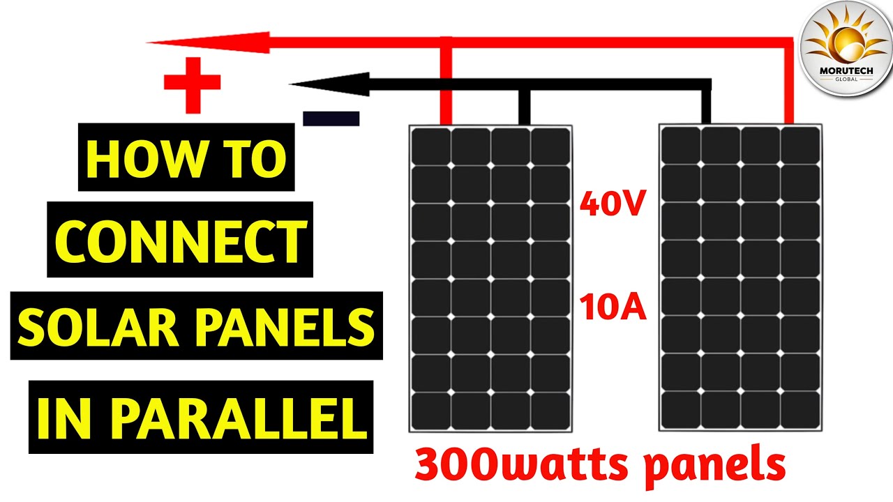 How to connect solar panels in parallel #seo - YouTube