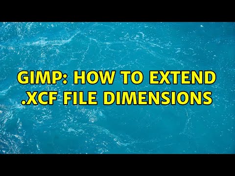 GIMP: How to extend .xcf file dimensions