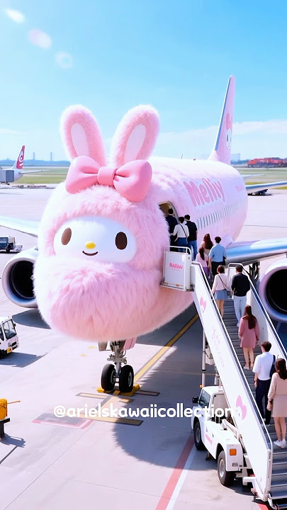 ✈️Would You Fly on This Dreamy Pink My Melody Plane?💖